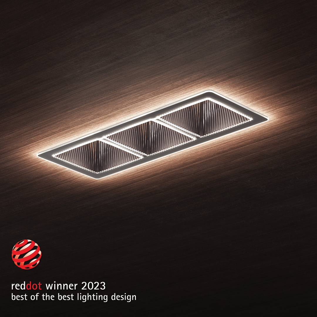 Double Red Dot for iG: Best of the Best for Crystal and Product Design Award for Linealuce Mini 27R