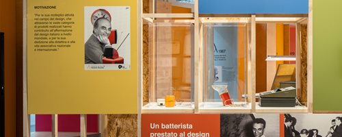 iGuzzini's Nitia and Ala lamps on display at the exhibition “The rhythm of design. Rodolfo Bonetto